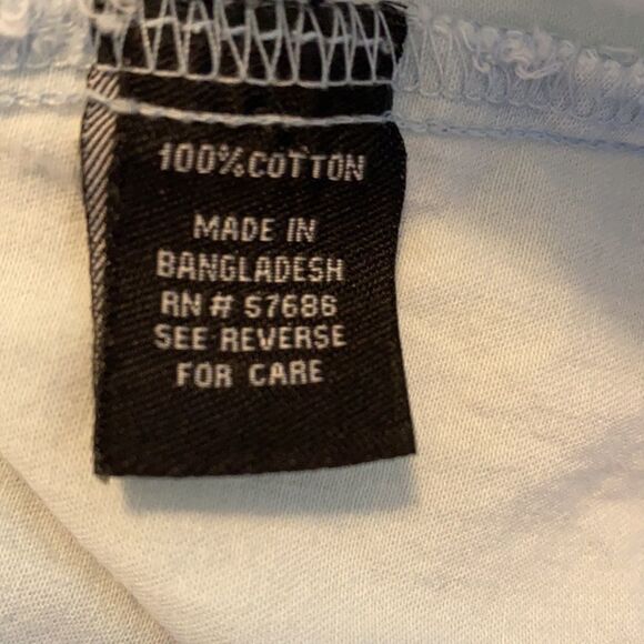 New Look Light Wash Sleeveless Button Up Shirt Small - Picture 5 of 5